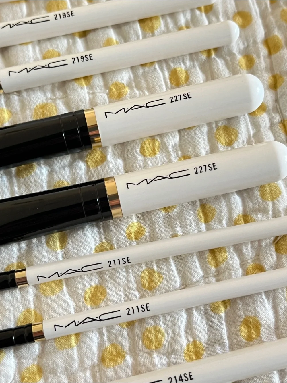 12PC MAC Makeup Brush Set with Clear Zip Pouch